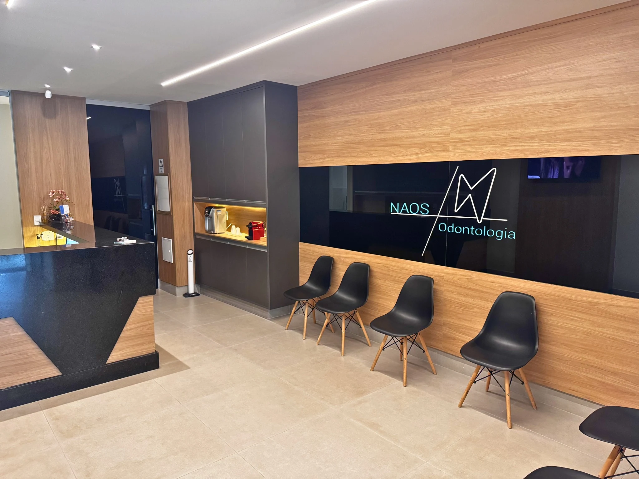 Recepção da clínica