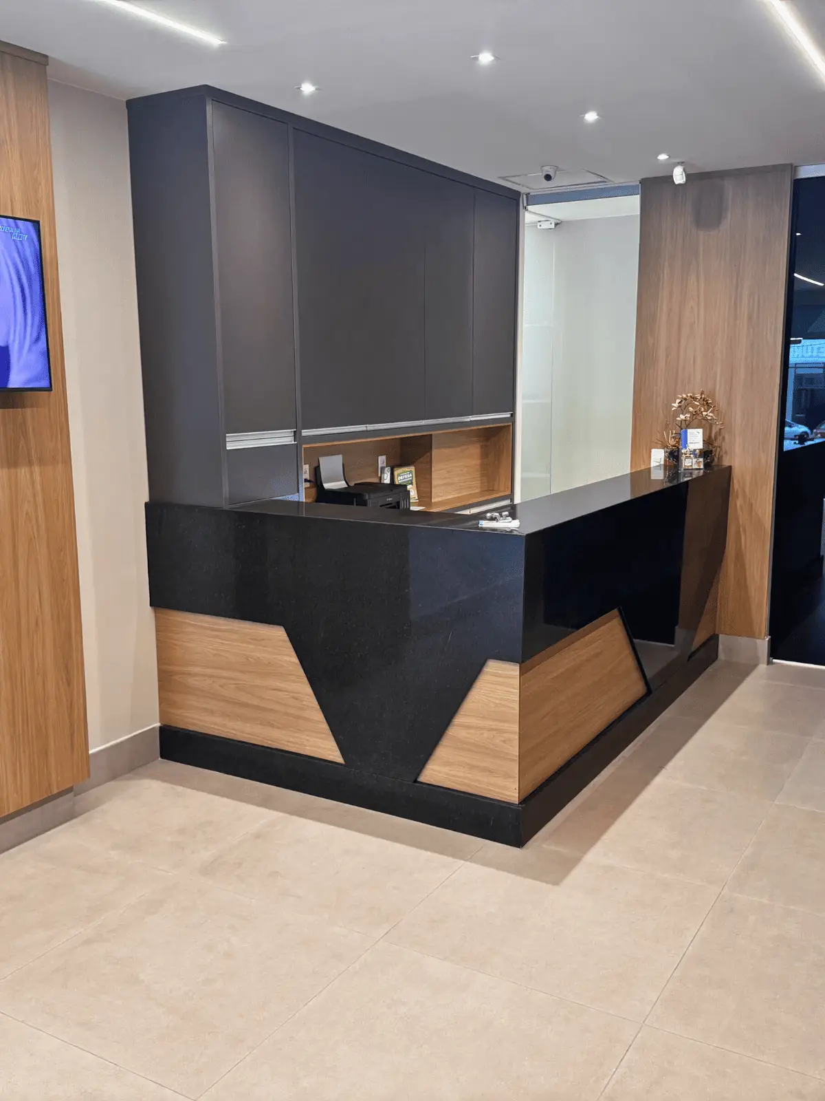 Recepção da clínica